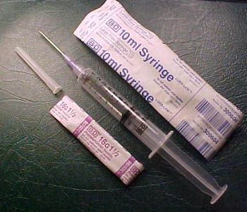 10cc B-D syringes w/16ga needles (10 pack)