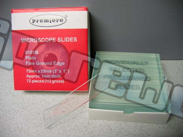 Microscope Slides : 75mm x 25mm (72 count)