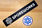 Sporeworks Original Logo Sticker Set (2 slaps) Sporeworks Original Logo Sticker Set (2 slaps)