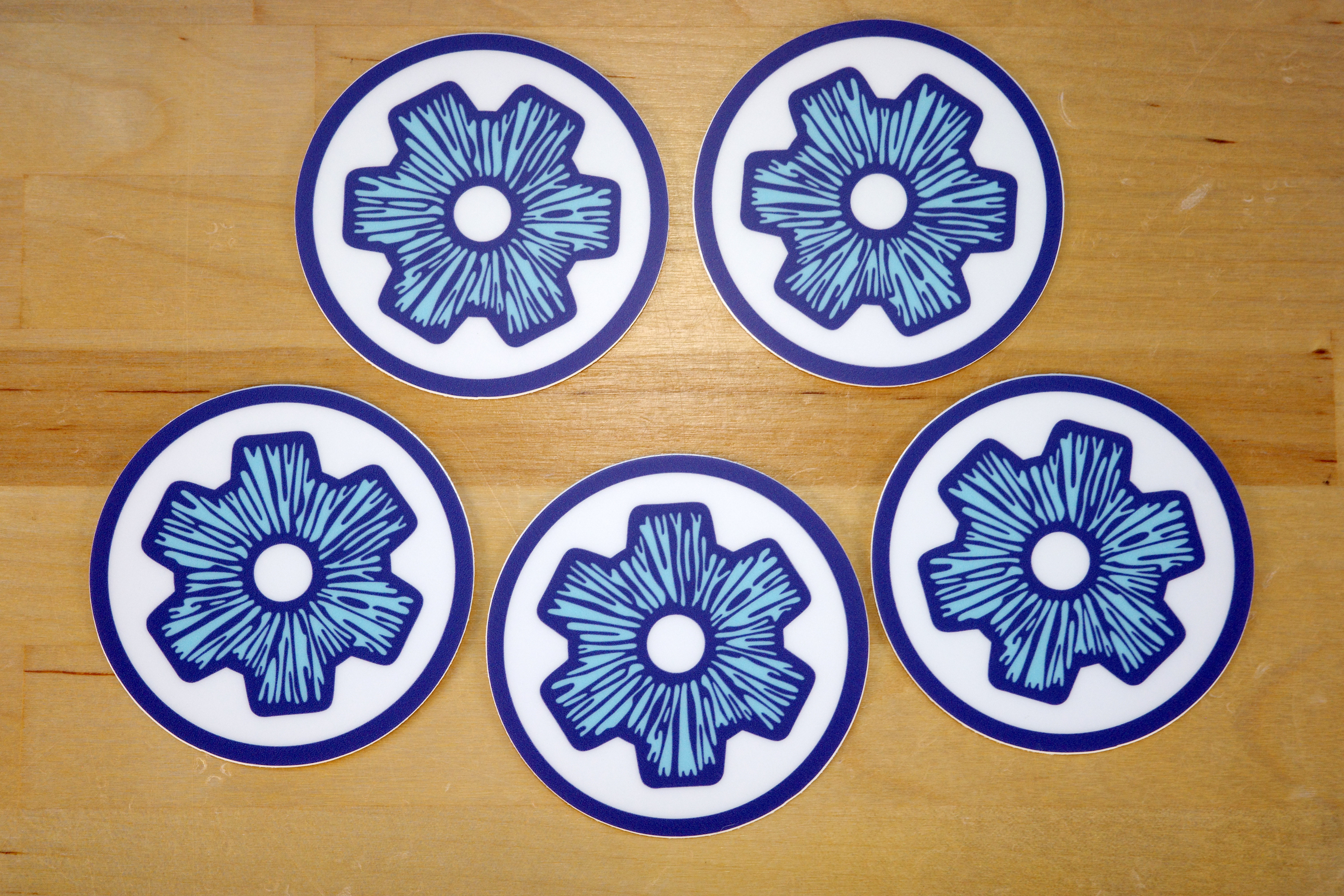 Sporeworks Original Round Logo 2 Inch Sticker (5 pack)